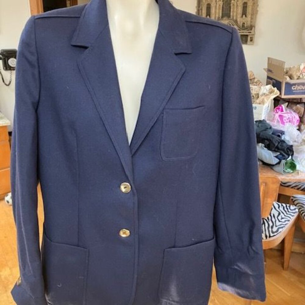 Vintage Navy wool blazer